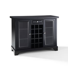 Crosley Lafayette Black Sliding Top Bar Cabinet