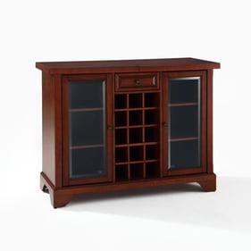 Crosley Lafayette Mahogany Sliding Top Bar Cabinet