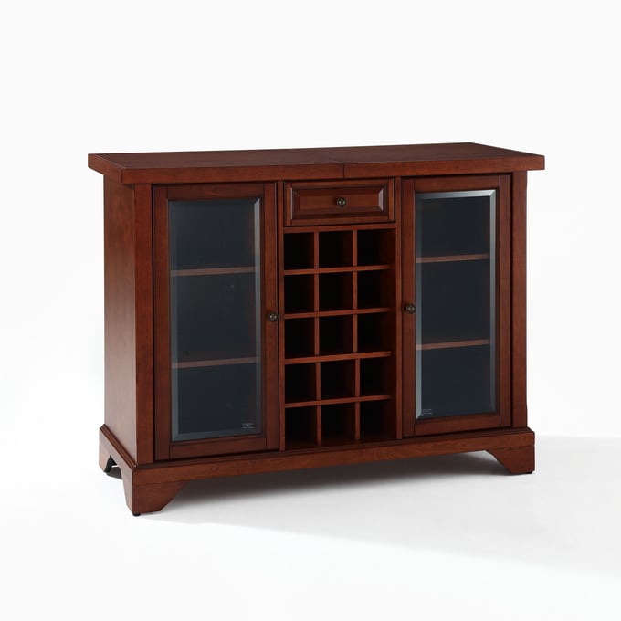 Crosley Lafayette Mahogany Sliding Top Bar Cabinet CRSL-KF40002BMA