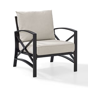 Crosley Kaplan Oil Rubbed Bronze Oatmeal Outdoor Chair