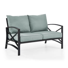 Crosley Kaplan Oil Rubbed Bronze Mist Outdoor Loveseat