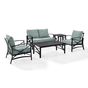 Crosley Kaplan Oil Rubbed Bronze Mist 5pc Outdoor Patio Set