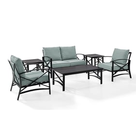 Crosley Kaplan Oil Rubbed Bronze Mist 6pc Outdoor Patio Set