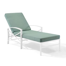 Crosley Kaplan White Mist Outdoor Chaise Lounge