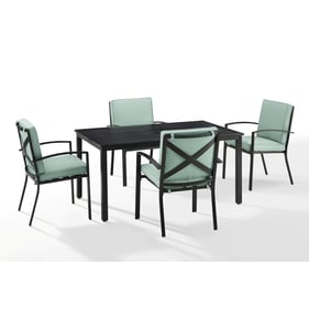 Crosley Kaplan Oil Rubbed Bronze Mist 5pc Outdoor Dining Set