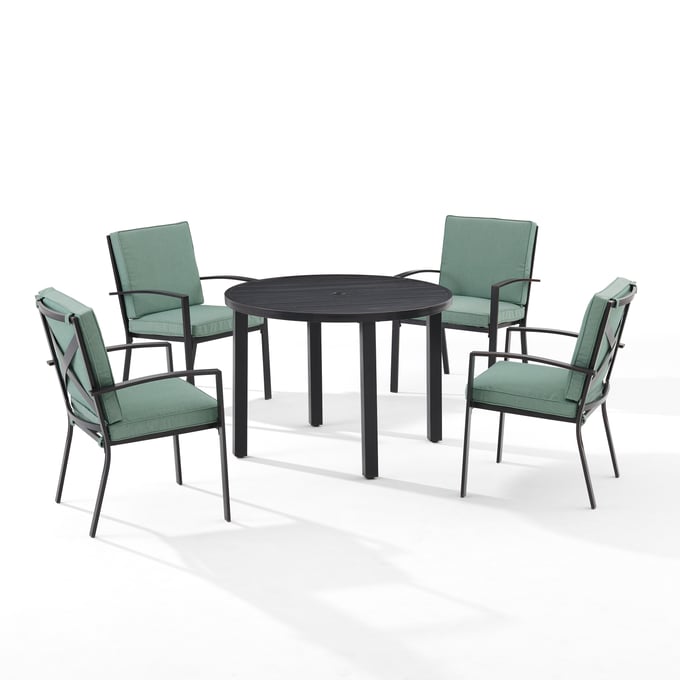 Crosley Kaplan Mist 5pc Round Outdoor Dining Set CRSL-KO60041BZ-MI