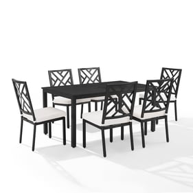 Crosley Locke Creme 7pc Outdoor Dining Set