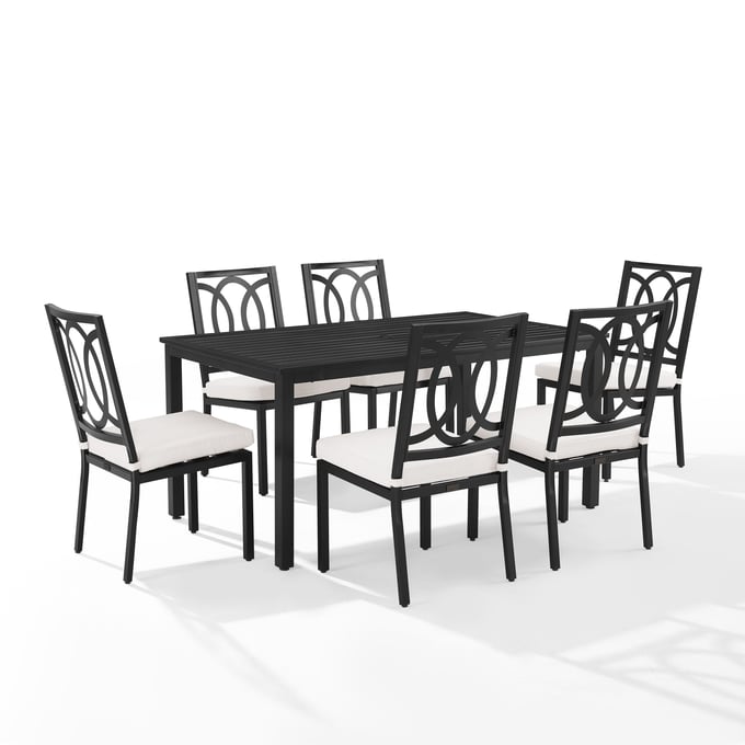 Crosley Chambers Creme 7pc Outdoor Dining Set CRSL-KO60055MB-CR