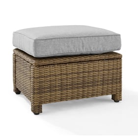 Crosley Bradenton Weathered Brown Gray Outdoor Ottoman