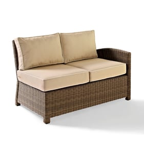 Crosley Bradenton Weathered Brown Sand Outdoor Sectional Right Side Lovesea...