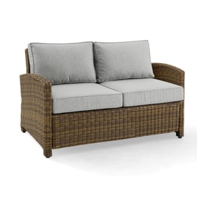 Crosley Bradenton Weathered Brown Gray Outdoor Loveseat