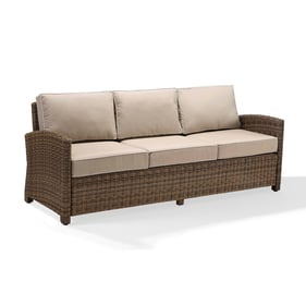 Crosley Bradenton Weathered Brown Sand Outdoor Sofa