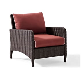 Crosley Kiawah Brown Sangria Outdoor Chair