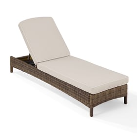 Crosley Bradenton Weathered Brown Sand Outdoor Chaise Lounge