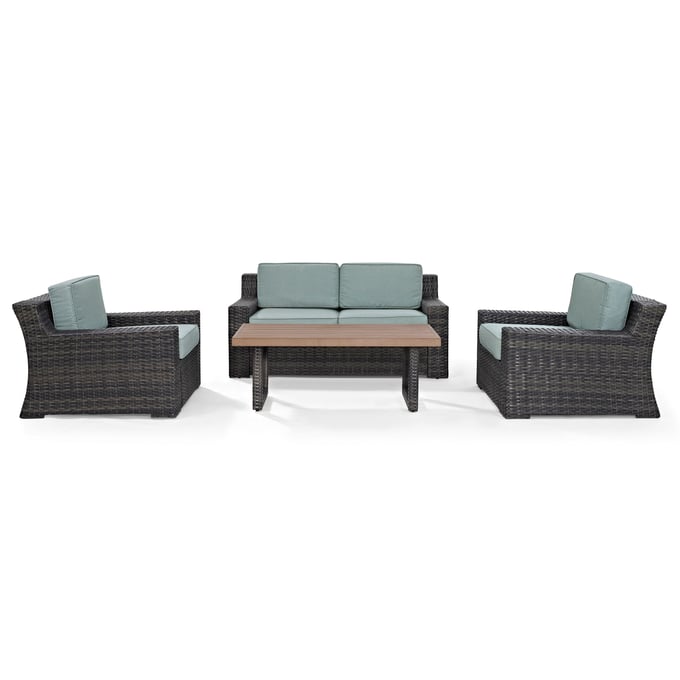 Crosley Beaufort Brown Mist 4pc Outdoor Patio Set CRSL-KO70096BR