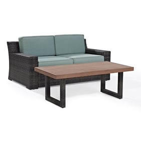 Crosley Beaufort Brown Mist 2pc Outdoor Patio Set