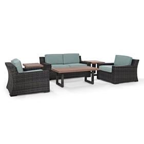 Crosley Beaufort Brown Mist 6pc Outdoor Patio Set