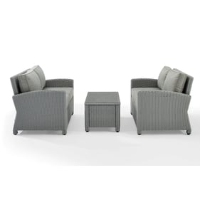 Crosley Bradenton Gray Bradenton 3pc Outdoor Patio Seating Set