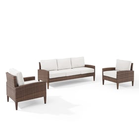 Crosley Capella Creme 3pc Outdoor Patio Set