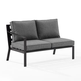 Crosley Clark Charcoal Outdoor Left Side Loveseat