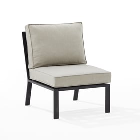 Crosley Clark Taupe Outdoor Armless Chair