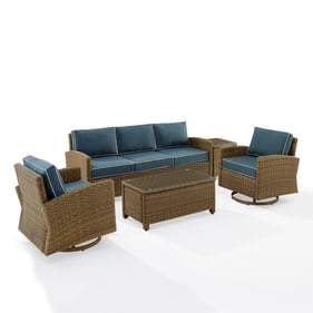 Crosley Bradenton Navy 5pc Outdoor Seating Set