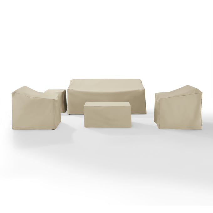 Crosley Tan 5pc Outdoor Sofa Cover Set CRSL-MO75006-TA