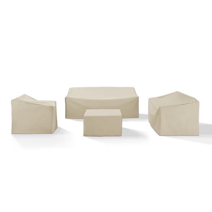 Crosley Tan 4pc Outdoor Sectional Cover Set CRSL-MO75011-TA