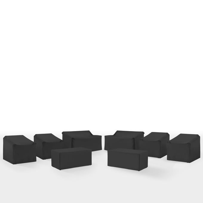 Crosley Black 8pc Outdoor Furniture Cover Set CRSL-MO75039-BK