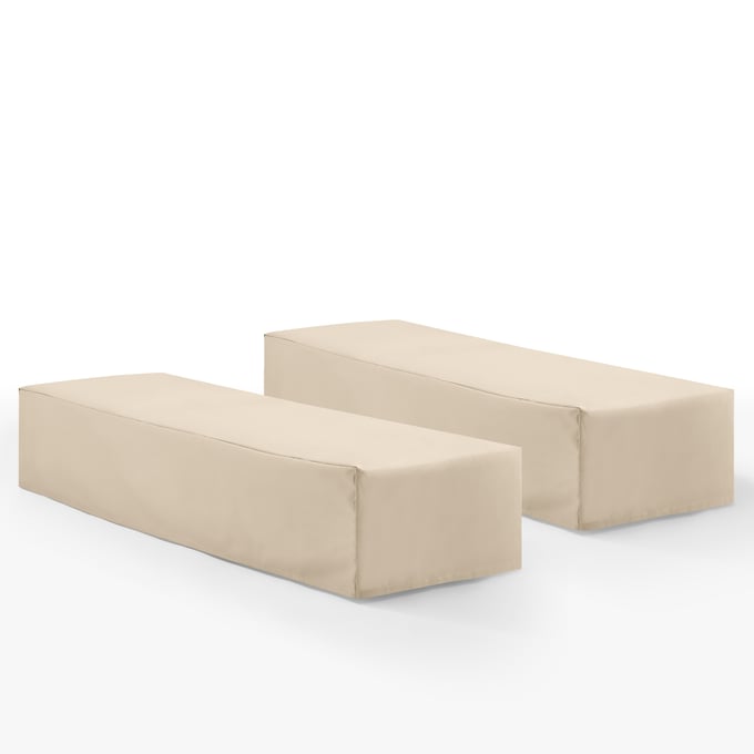 Crosley Tan 2pc Outdoor Chaise Lounge Cover Set CRSL-MO75044-TA