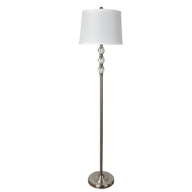 Crestview Collection Clear Crystal Floor Lamp