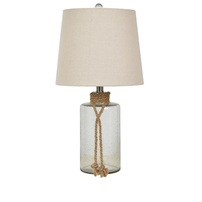 Crestview Collection Glass Rope Table Lamp CRST-ABS1661SNG