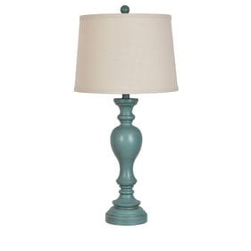 Crestview Collection Antique Turquoise Table Lamp