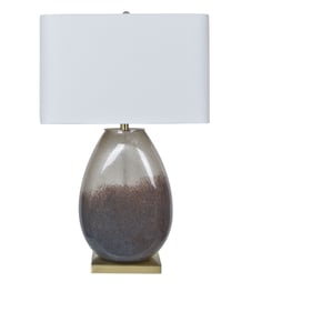 Crestview Collection Noah Smoked White Table Lamp