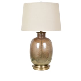 Crestview Collection Charlotte Mastic Bronze Oatmeal Table Lamp