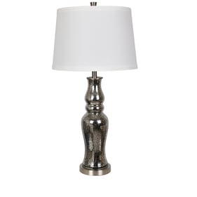 2 Crestview Collection Chloe Black White Table Lamps