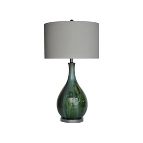 Crestview Collection Blue Taupe Seascape Table Lamp