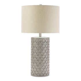 Crestview Collection Kincaid Grey White Table Lamp