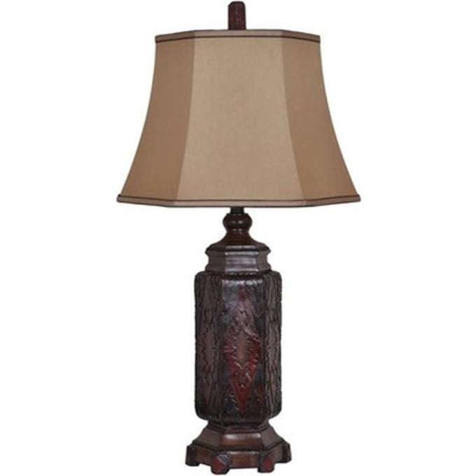 2 Crestview Collection Reservation Taupe Table Lamps CRST-CVAVP013