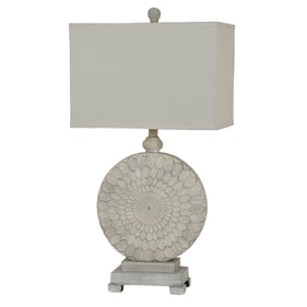 2 Crestview Collection Sundance Cake Cream Table Lamps