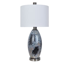 Crestview Collection Logan Black White Table Lamp