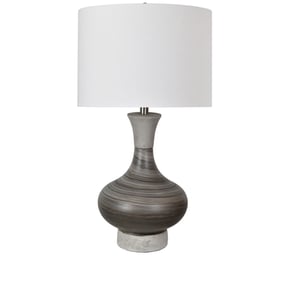 Crestview Collection Watson Gray Brown Table Lamp