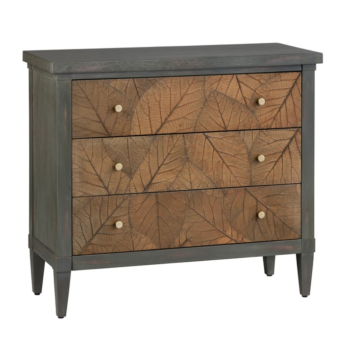 Crestview Collection Arbor Grey Green Brown Three Drawer Chest CRST-CVFDR1005