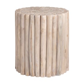 Crestview Collection Natural Round Grain Accent Table