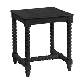 Crestview Collection Black Square End Table