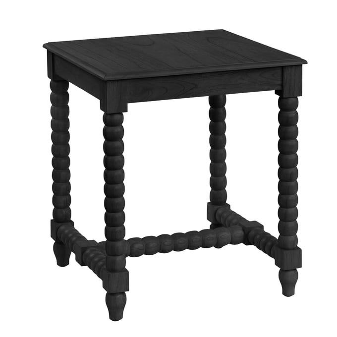 Crestview Collection Black Square End Table CRST-CVFDR1023