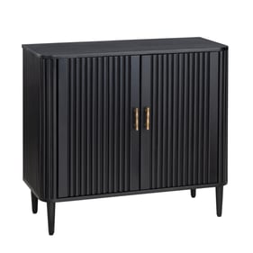 Crestview Collection Camden Black Two Door Cabinet