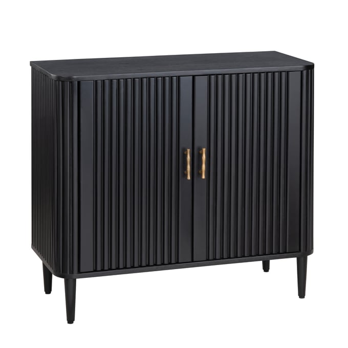 Crestview Collection Camden Black Two Door Cabinet CRST-CVFDR1040