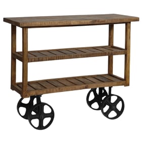 Crestview Collection Bengal Manor Mango Wood Kitchen Cart