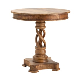 Crestview Collection Brown Round Accent Table